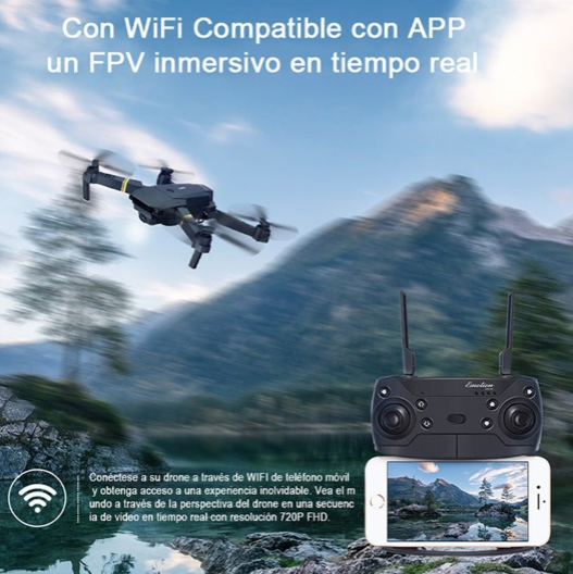 FlyDron | con Cámara Full HD 4K + BATERÍA EXTRA