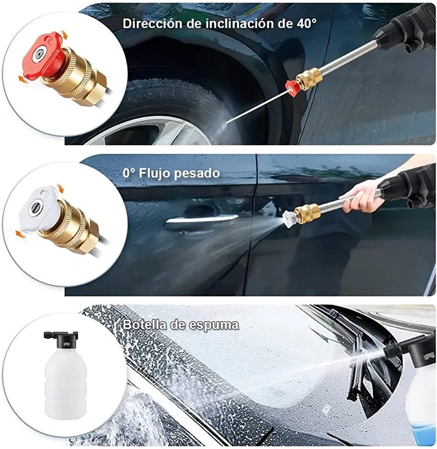 Hidrolavadora Portatil | Recargable UltraJet™ + Batería Extra