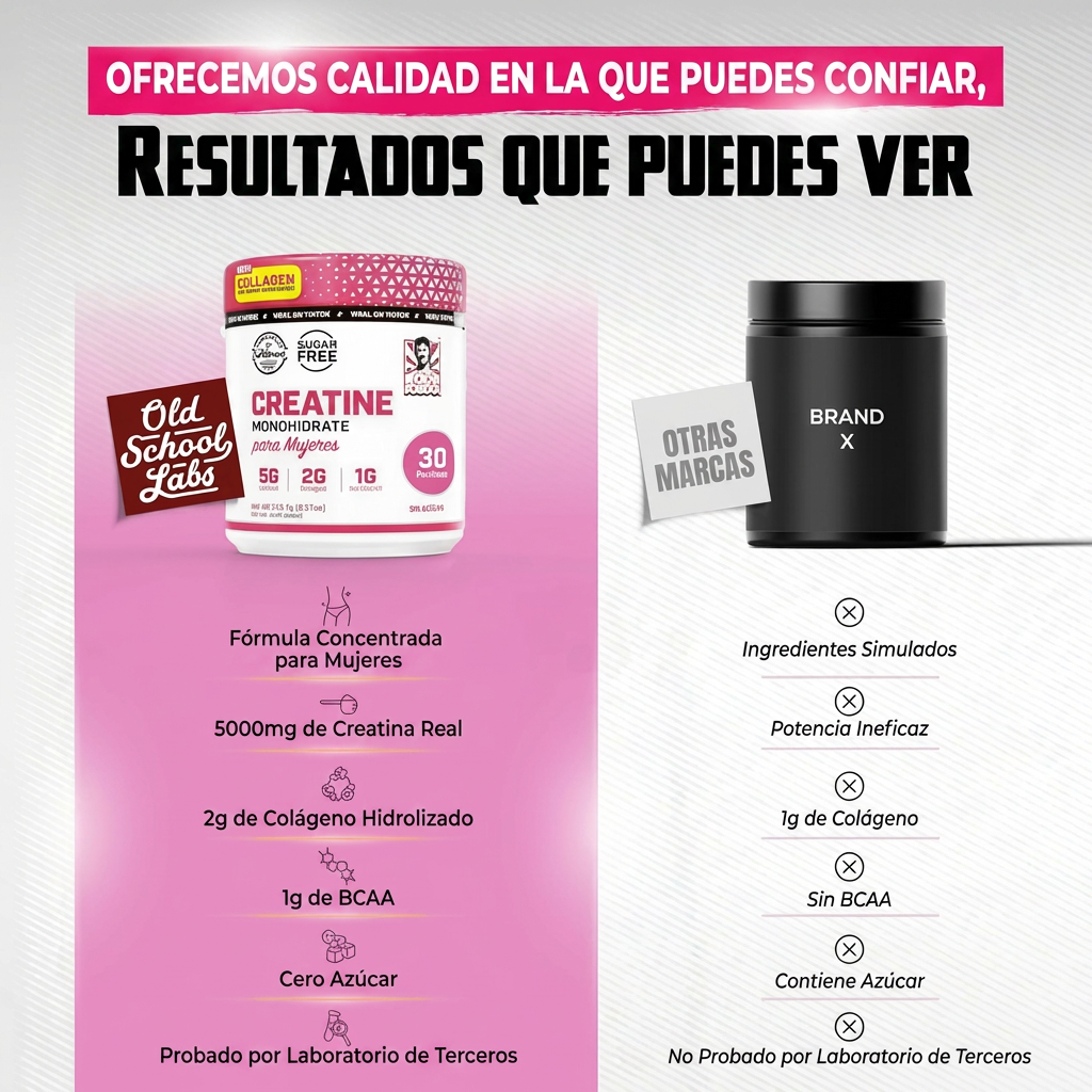 OFERTA 2X1 | Creatina + Colágeno + BCAA - Más Fuerza y Definición Femenina