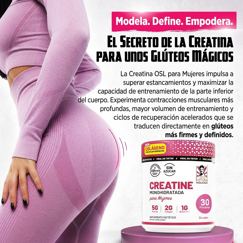 OFERTA 2X1 | Creatina + Colágeno + BCAA - Más Fuerza y Definición Femenina
